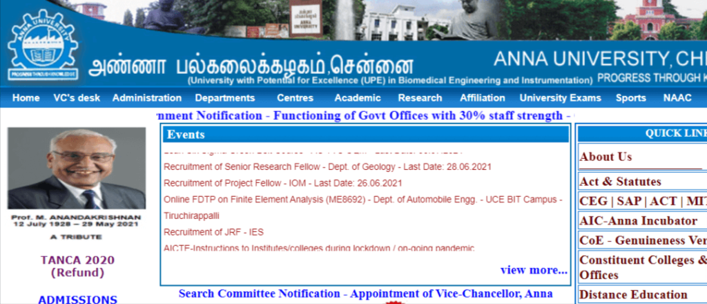 Anna University Recruitment 2021 – Apply For Latest 7 Clerical ...