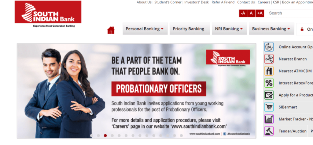 South Indian Bank Recruitment 2021