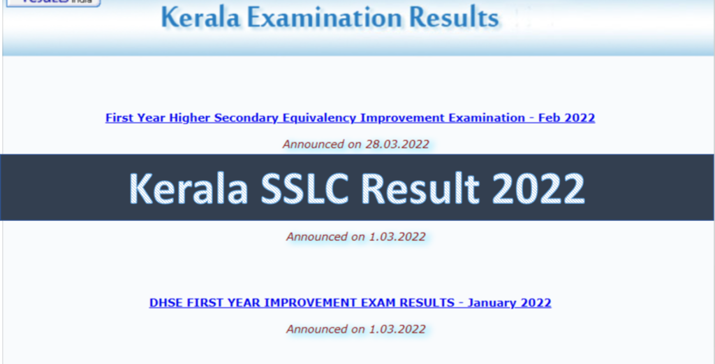 Kerala SSLC Result