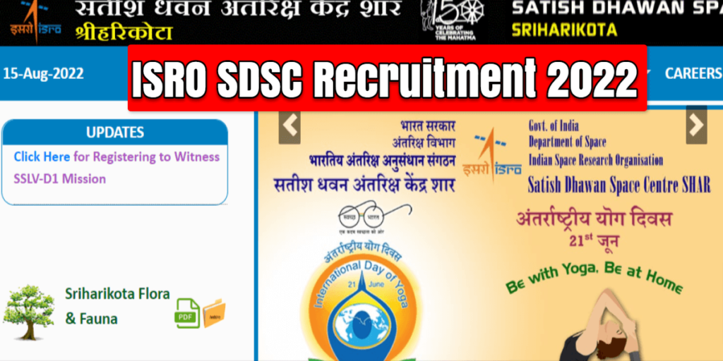 ISRO SDSC Recruitment 