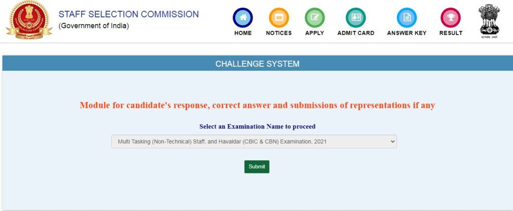 SSC MTS Answer Key 2022