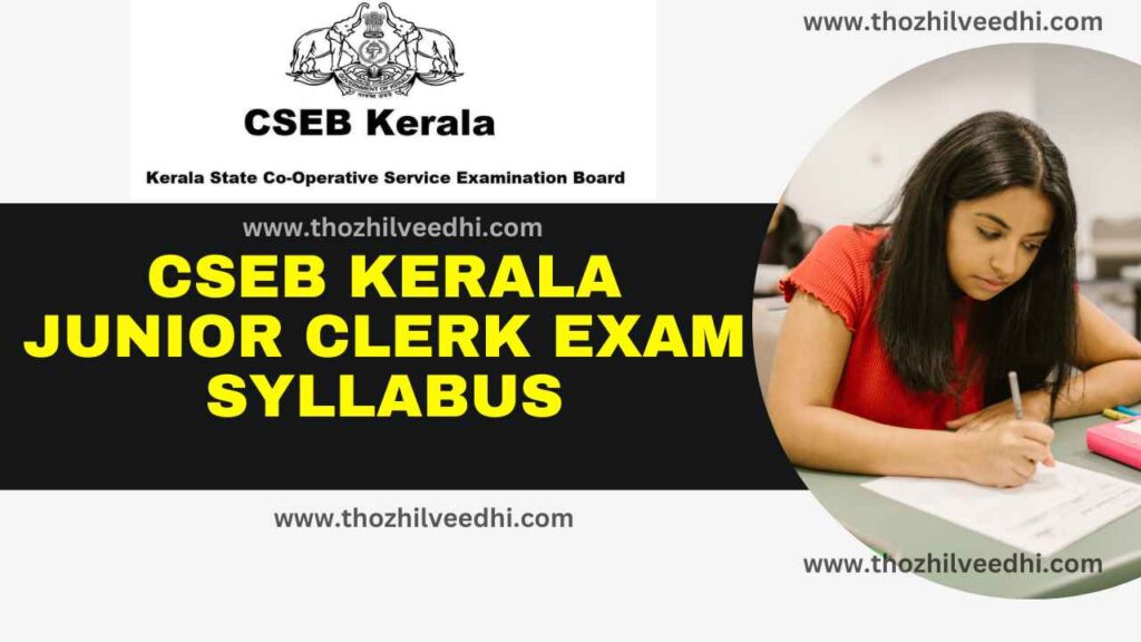 CSEB Kerala Junior Clerk Exam Syllabus 2023 CSEB Syllabus 2023 