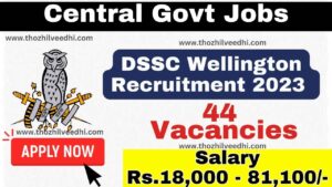 DSSC Wellington Recruitment 2023