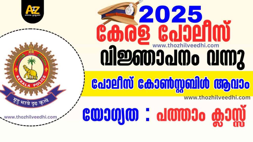 Kerala Police Constable Recruitment 2025